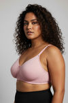 Zivame True Curv Double Layered Non Wired Full Coverage Super Support Bra - Silver Pink — thumbnail 4
